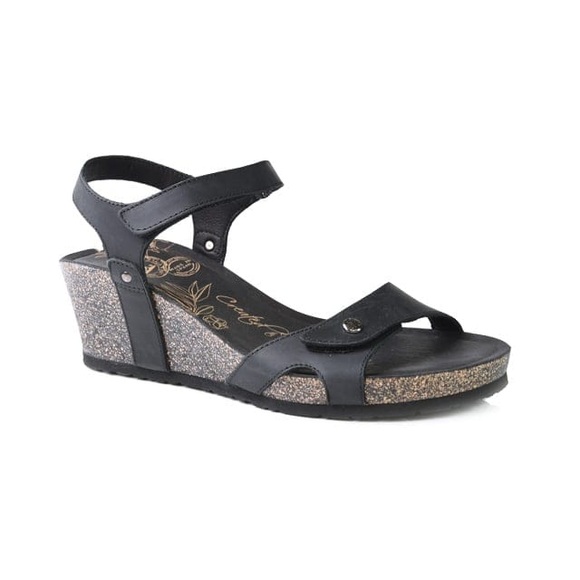 Panama Jack Damen Hohe Sandalette Schwarz