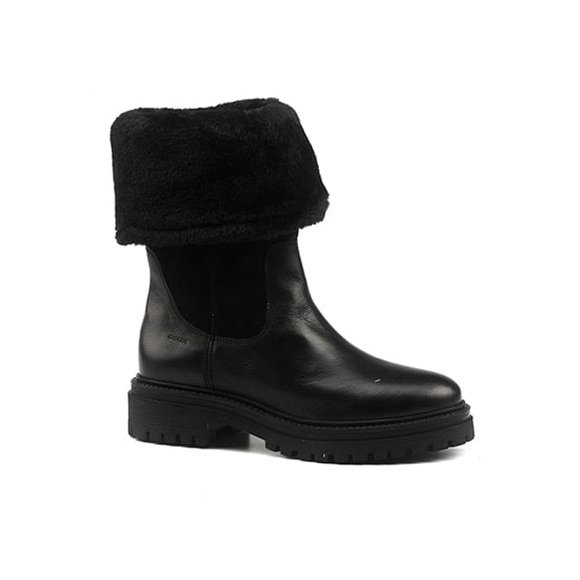 Geox Winterstiefel »D Iridea«, mit trendy Fellimitat-Kragen
