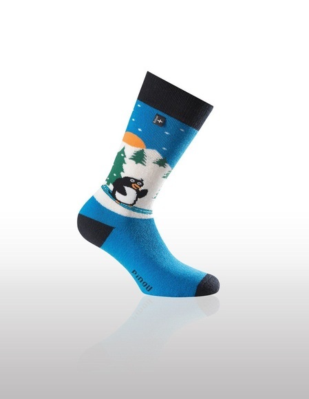 Rohner Kinder Pinguin Socke (Größe 27, 28, 29, 30, Blau)