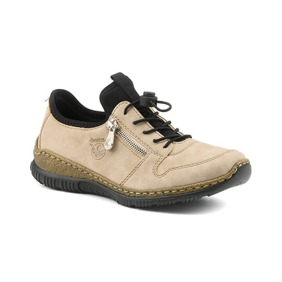 Rieker Damen Slipper Grau