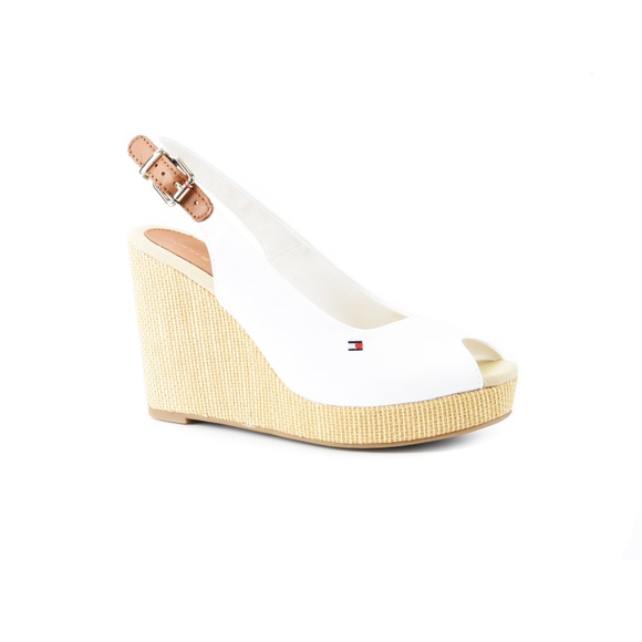 Tommy Hilfiger Iconic Elena Sling Back Wedge-40 Grösse 40 Damen