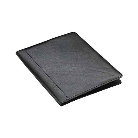 Schreibmappe 32cm aus geprägtem Rindleder in schwarz
