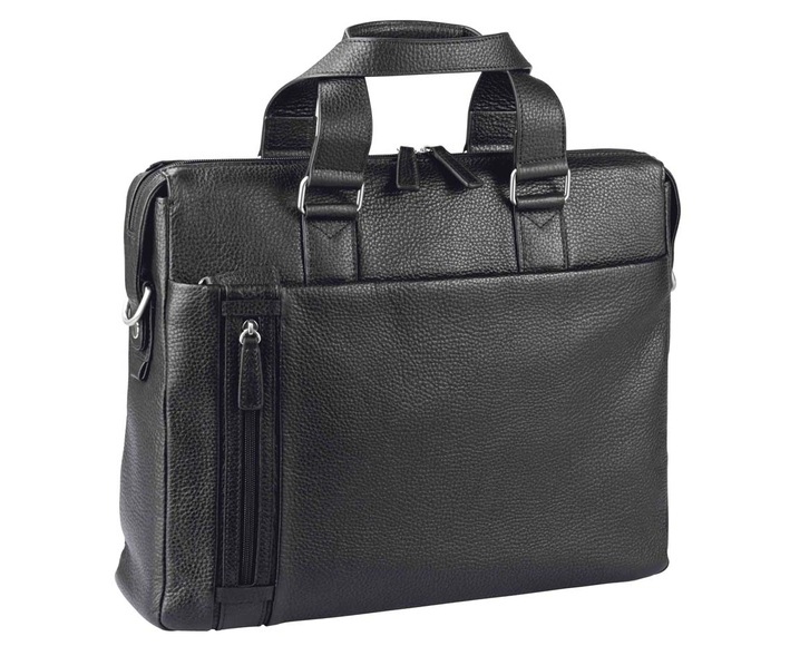 D&N Business Line, Businesstasche aus Leder in schwarz