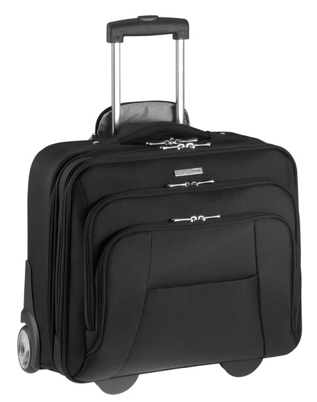 Business & Travel, Business Trolley aus Polyester in schwarz