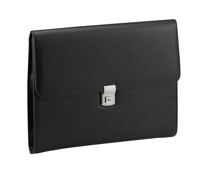 D&N Easy Business, Aktentasche aus PU-Leder in schwarz