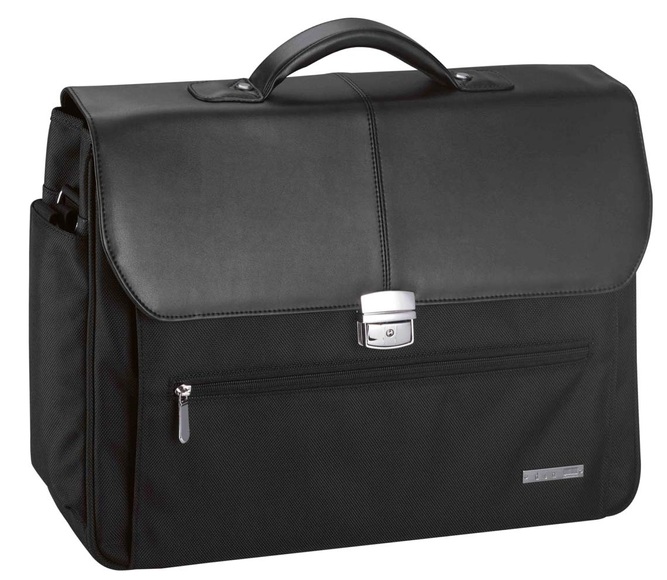 D&N Basic Line, Aktentasche aus Polyester in schwarz
