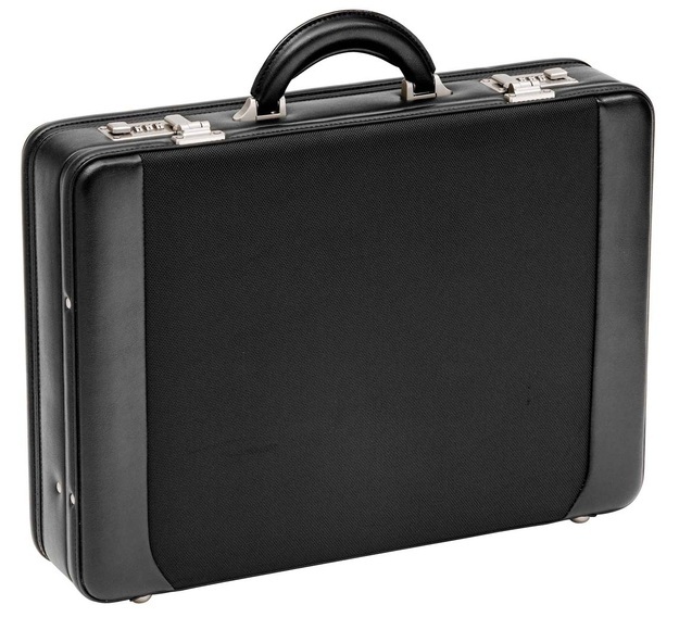 Tradition Business, Aktenkoffer aus Nylon in schwarz