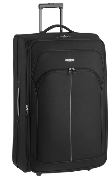D&N Travel Line 7200, Trolley aus Polyester in schwarz L
