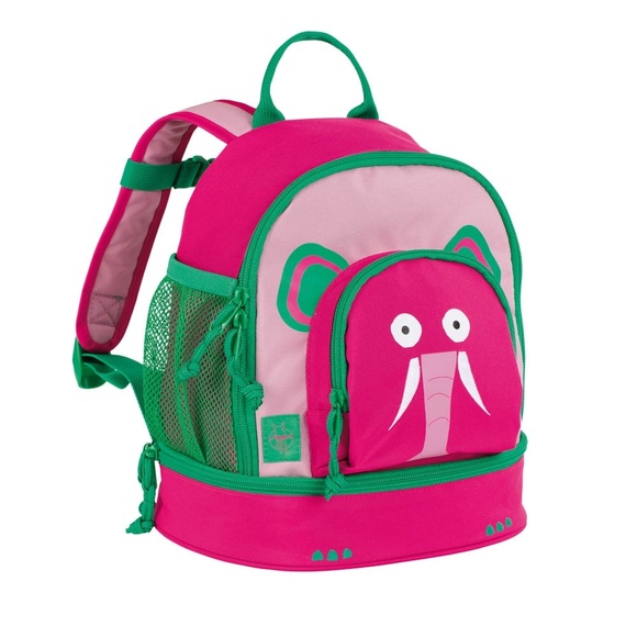 LÄSSIG 4Kids Mini Backpack Wildlife - Elephant - rosa/pink