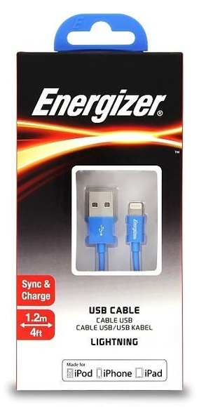 Energizer USB Ligntning Cable 1.2m in Blau