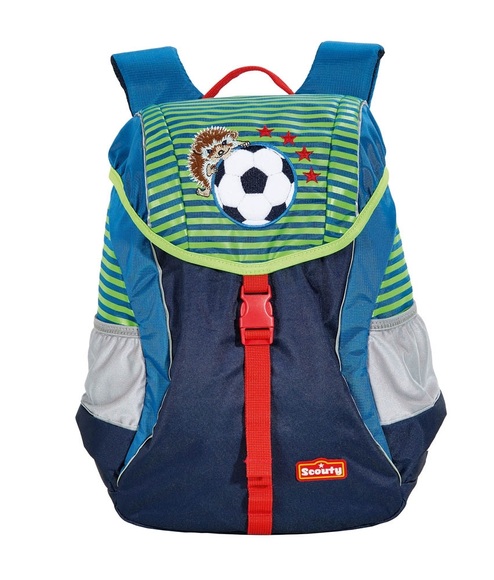 Scouty Woody - Kindergartenrucksack im Fussball Motiv