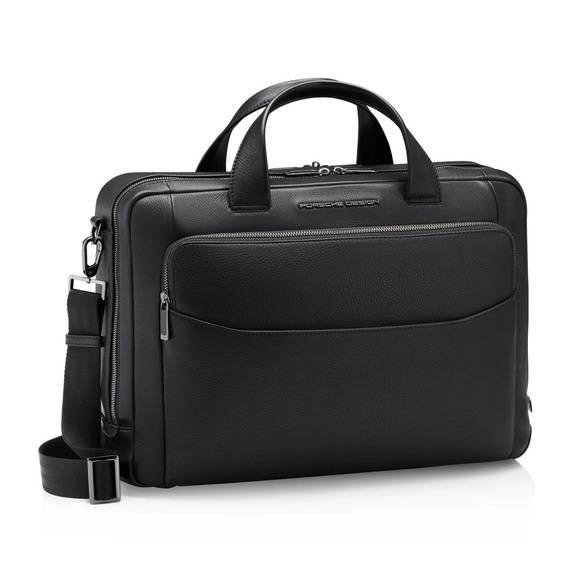 Roadster - Aktentasche Leder M, Schwarz