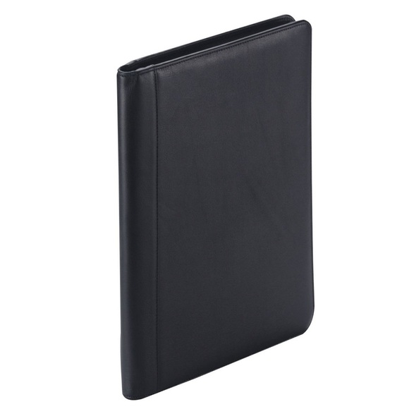 Schreibmappe 36.5cm aus Rindleder Nappa in Schwarz