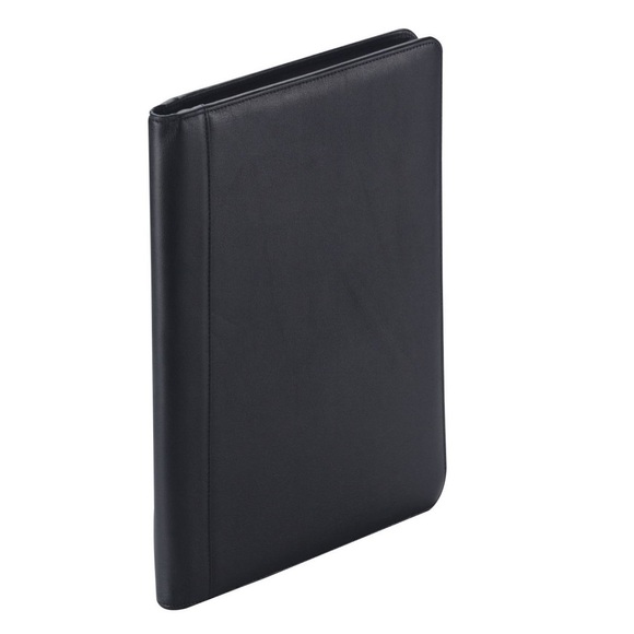Schreibmappe 35.5cm aus Rindleder Nappa in Schwarz