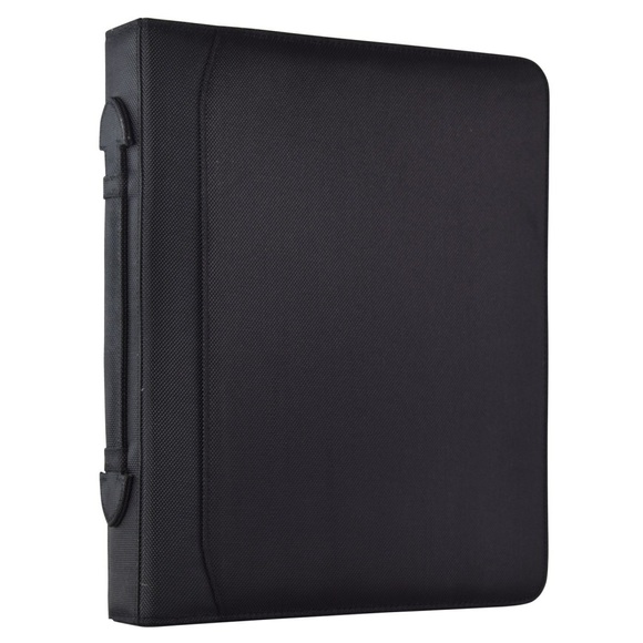 Dermata Lederwaren Schreibmappe 35.5cm aus Nylon in Schwarz