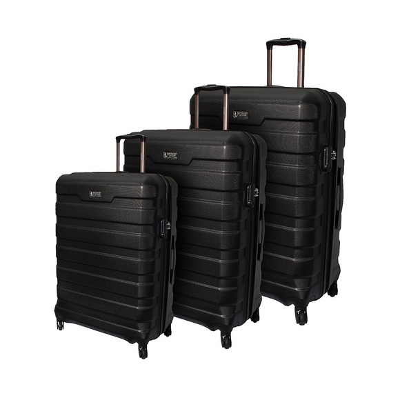 Chicago 3tlg. Kofferset Black