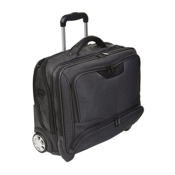 Business Trolley Office Case aus Canvas 44.5 cm in Schwarz