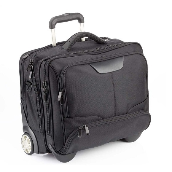 Business Trolley 44 cm aus Nylon in Schwarz