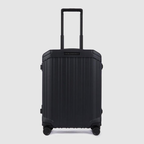 PQ-Light - Ultra Slim Handgepäck Hartschalentrolley in Schwarz Matt