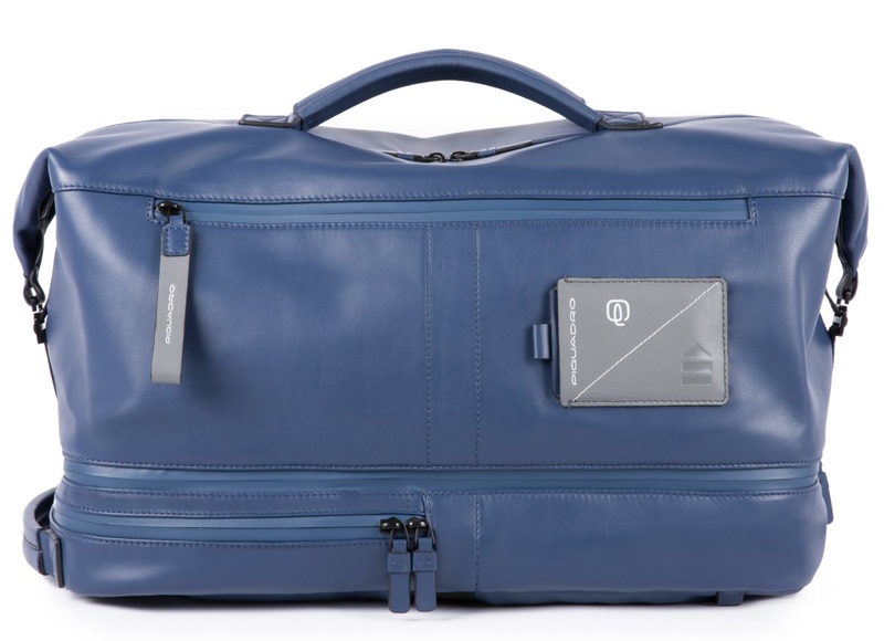 Reisetasche mit abnehmbarem Laptoprucksack in Blau