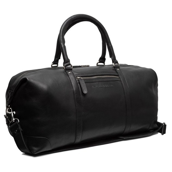 Caleb - Reisetasche Leder, Schwarz