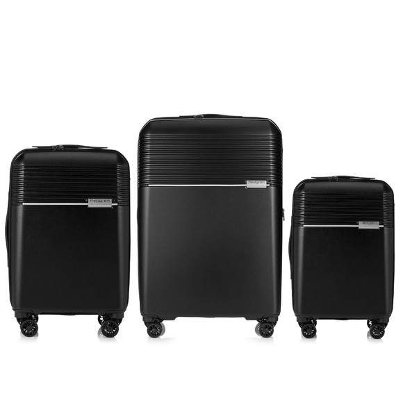 Nest - 3er Koffer Set in Schwarz
