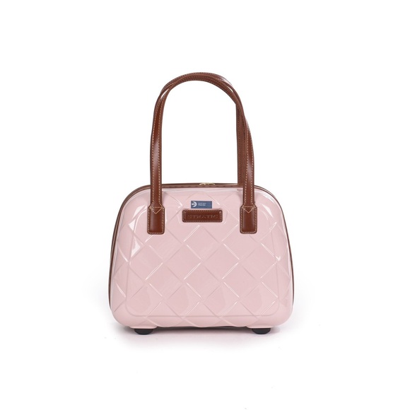 Leather & More - Hartschalen-Koffer Beautycase Rose