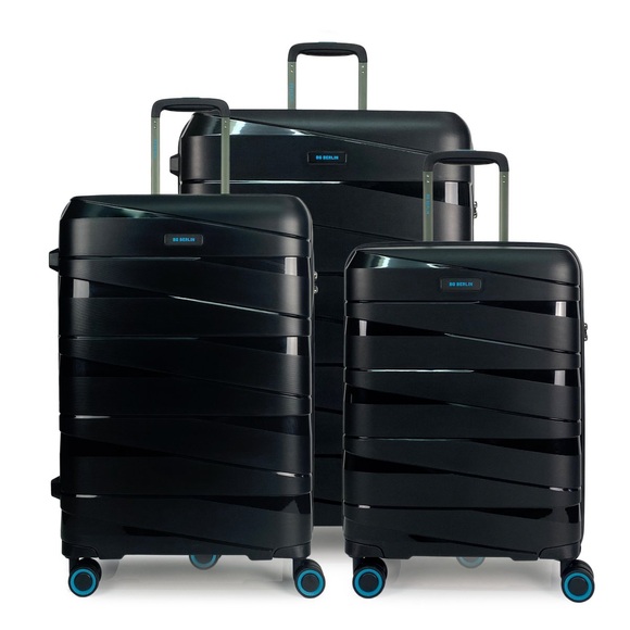Ted Luggage - 3er Kofferset Schwarz
