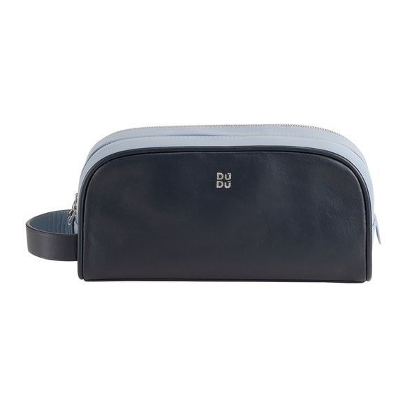 Thani - Beauty Case aus Leder Navy