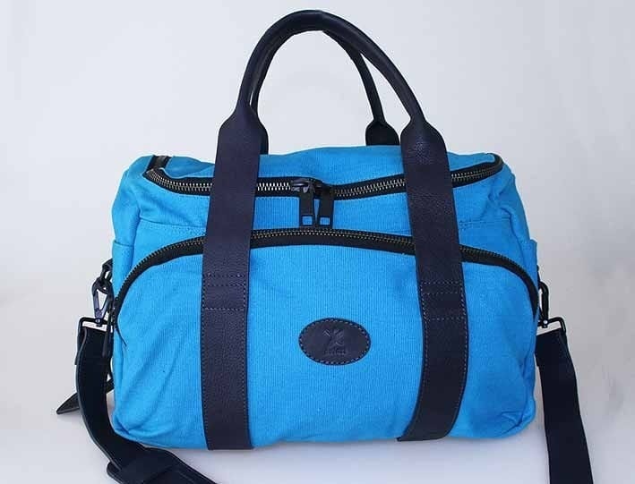 Reisetasche S in Türkis/Blau