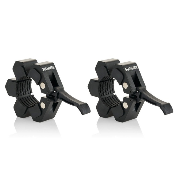 HAMMER Hanteln und Gewichte Premium Schnellverschlüsse, Black Aluminium Premium