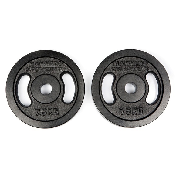 HAMMER Hanteln und Gewichte Hantelscheibe 30 mm 7.5 kg