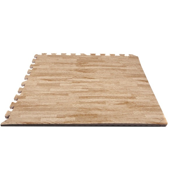FINNLO Zubehör Bodenschutzmatte Holzoptik (Puzzlematte)