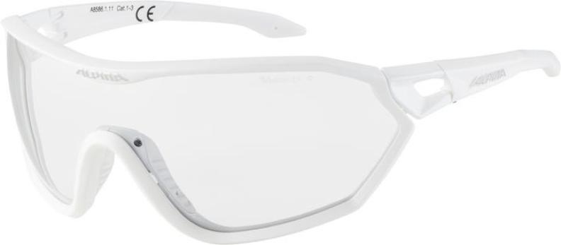 Alpina S-WAY VL+ Sonnenbrillen - White Matt Mirror Black