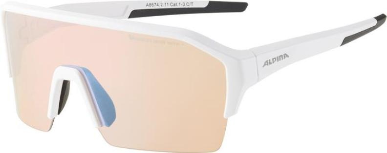 Alpina RAM HR HVLM+ Sonnenbrille - White Matt Mirror Blue