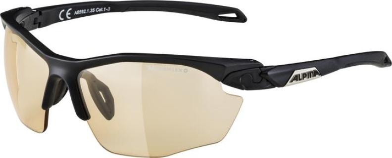 Alpina TWIST FIVE HR VL+ Sportbrille - black matt orange