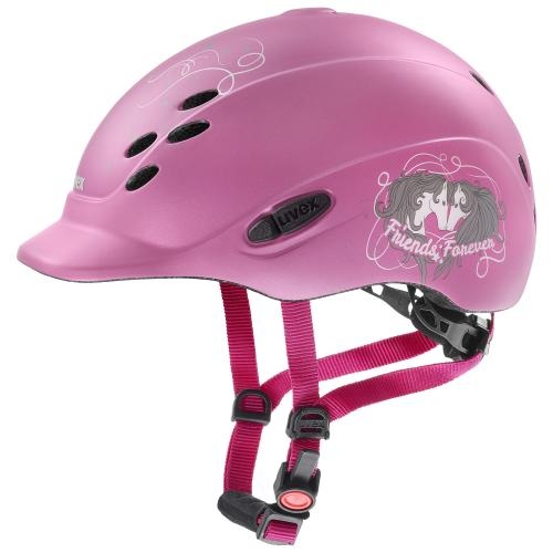 Uvex Onyxx Dekor Kinder Reithelm - friends II pink mat