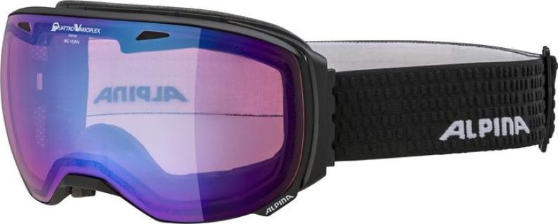 Alpina Skibrille BIG HORN QVM - Black Mat Mirror Blue