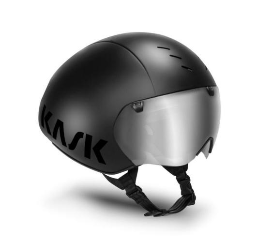 Kask Bambino Pro Helm Inkl. Visier mattschwarz 2019 M | 55-58cm Triathlon Helme
