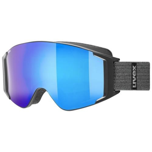 Uvex g.gl 3000 TO Skibrille - black mat mirror blue lasergold lite clear