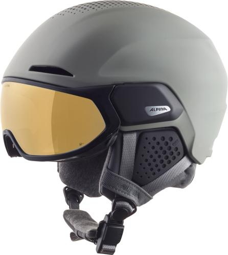 Alpina Alto Q-Lite Visier Skihelm - Moon-Grey Matt