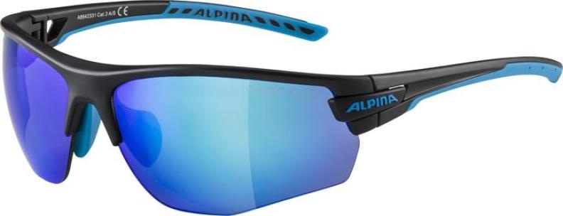 Alpina Tri-Scray 2.0 HR Brille black matt-cyan/blue mirror 2020 Brillen