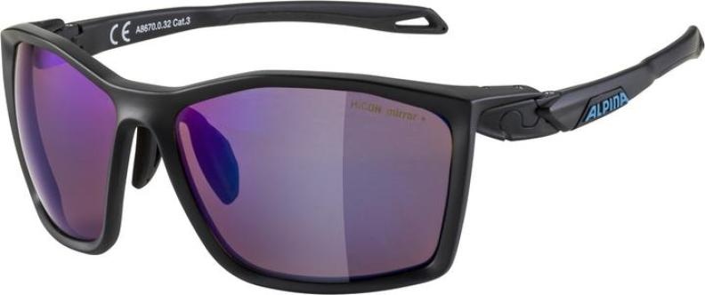 Alpina TWIST FIVE HM+ Sonnenbrille - Black Matt Mirror Blue