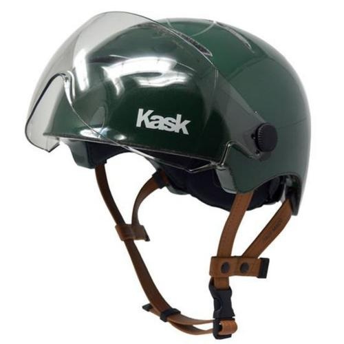 Kask Urban Lifestyle Velohelm für City/E-Bike mit Rauchglasvisier - Metal Green