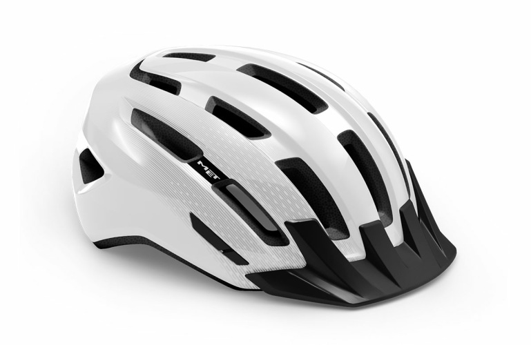 Met Velohelm Downtown MIPS - White, Glossy