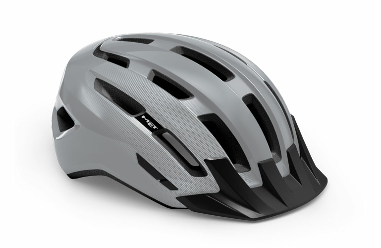 Met Velohelm Downtown MIPS - Grey, Glossy