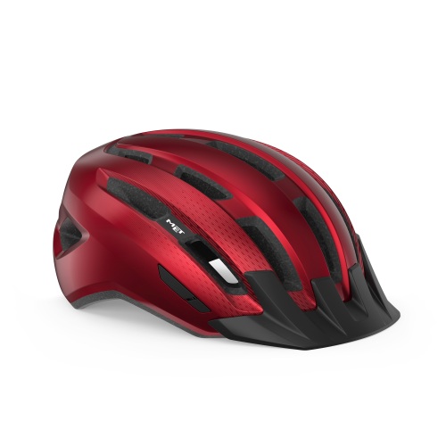 Met Velohelm Downtown MIPS - Red, Glossy