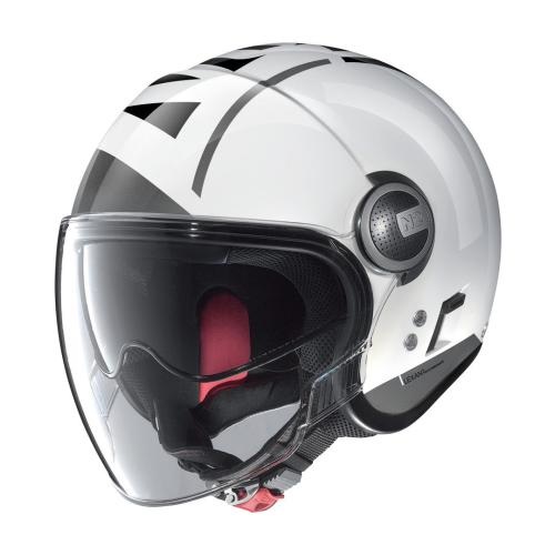 Nolan N21 Visor Avant-Garde #77 Jethelm - weiss-silber-grau