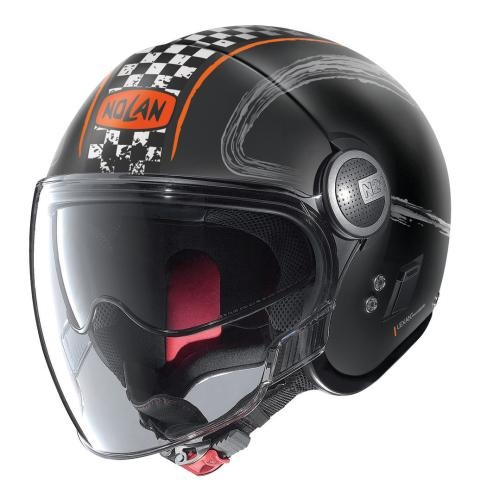 Nolan N21 Visor Getaway #63 Jethelm - schwarz matt-orange