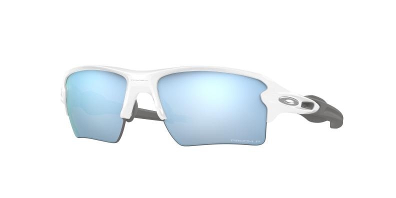 Oakley Sonnenbrille Flak 2.0 XL - Polished White Prizm Deep Water Polarized